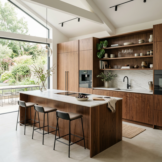 Bespoke modern wooden kitchen